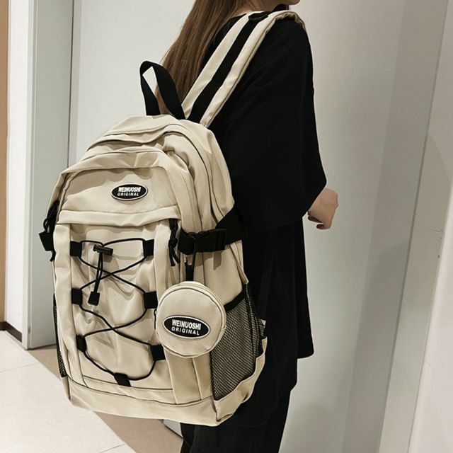 LeSportsac　レスポートサック 大容量　リュックバッグ　ワインレッド