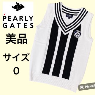 パーリーゲイツ(PEARLY GATES)の美品 パーリーゲイツ ニットベスト レディース(ウエア)