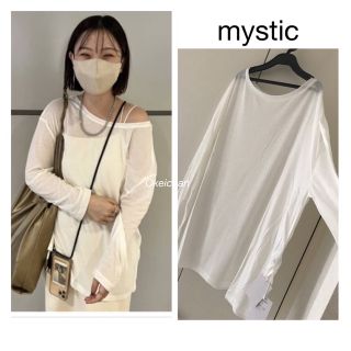 ミスティック(mystic)の新品タグ付き☆シアーロンT オフホワイト(Tシャツ(長袖/七分))