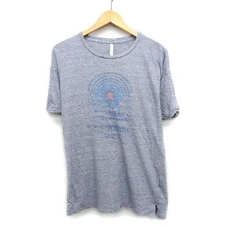 アンタイトル(UNTITLED)のアンタイトル UNTITLED Tシャツ カットソー 総柄 プリント 切替リブ(Tシャツ/カットソー(半袖/袖なし))