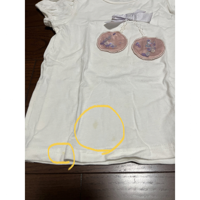 anyFAM(エニィファム)の❁ぱぅちゃん様専用❁さくらんぼTシャツ　2枚セット キッズ/ベビー/マタニティのキッズ服女の子用(90cm~)(Tシャツ/カットソー)の商品写真
