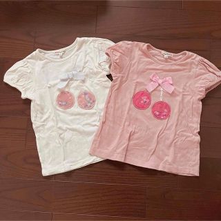 エニィファム(anyFAM)の❁ぱぅちゃん様専用❁さくらんぼTシャツ　2枚セット(Tシャツ/カットソー)