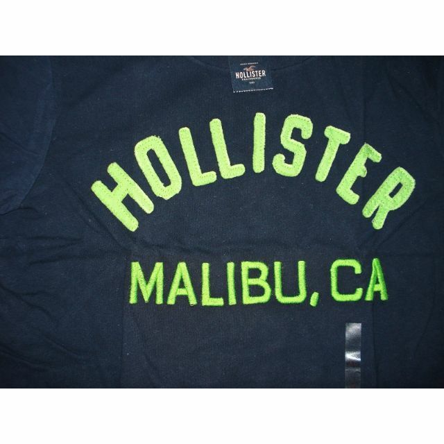 Hollister(ホリスター)の【HOLLISTER】ホリスター メンズTシャツmalibu.ca ロゴ 紺  メンズのトップス(Tシャツ/カットソー(半袖/袖なし))の商品写真