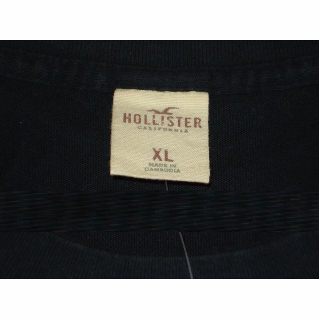 Hollister(ホリスター)の【HOLLISTER】ホリスター メンズTシャツmalibu.ca ロゴ 紺  メンズのトップス(Tシャツ/カットソー(半袖/袖なし))の商品写真