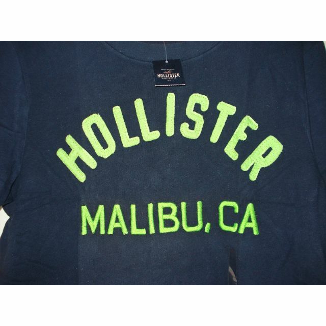 Hollister(ホリスター)の【HOLLISTER】ホリスター メンズTシャツmalibu.ca ロゴ 紺  メンズのトップス(Tシャツ/カットソー(半袖/袖なし))の商品写真