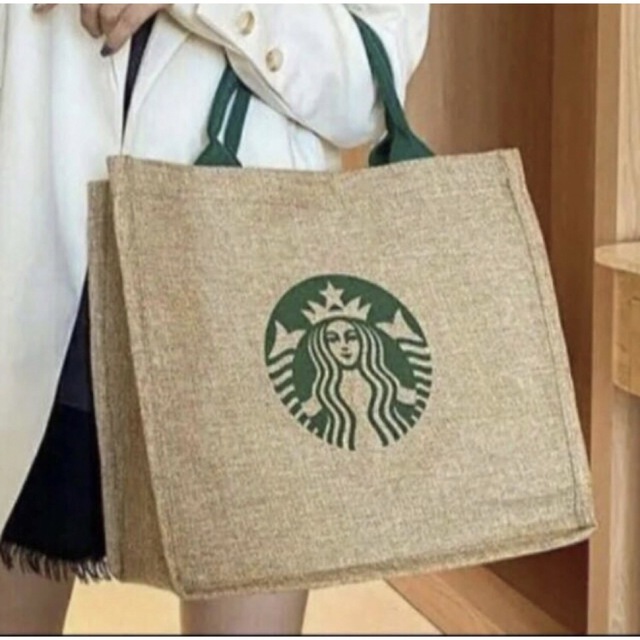 スターバックス スタバ トートバッグエコバッグ  STARBUCKS レディースのバッグ(トートバッグ)の商品写真