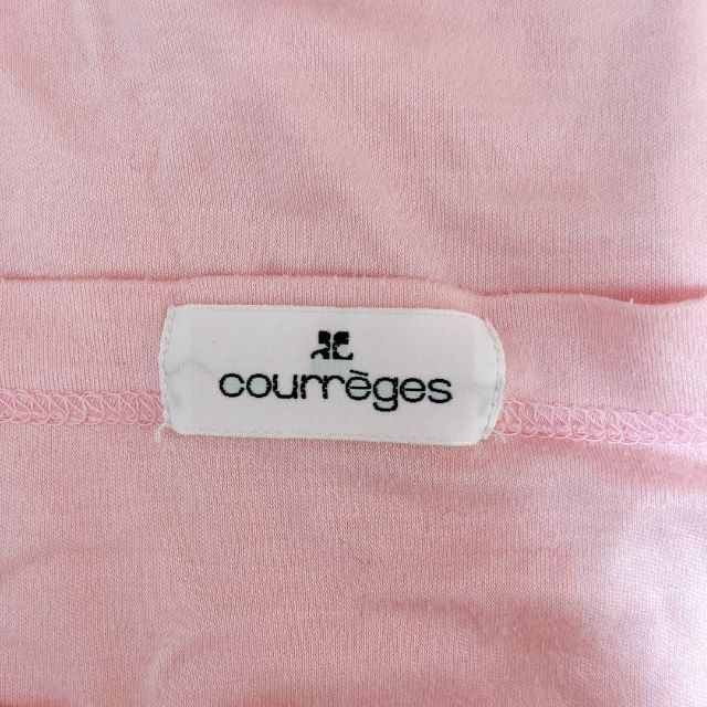 Courreges(クレージュ)のクレージュ タンクトップ ノースリーブ 可愛い サイズ40 ピンク 日本製 レディースのトップス(Tシャツ(半袖/袖なし))の商品写真