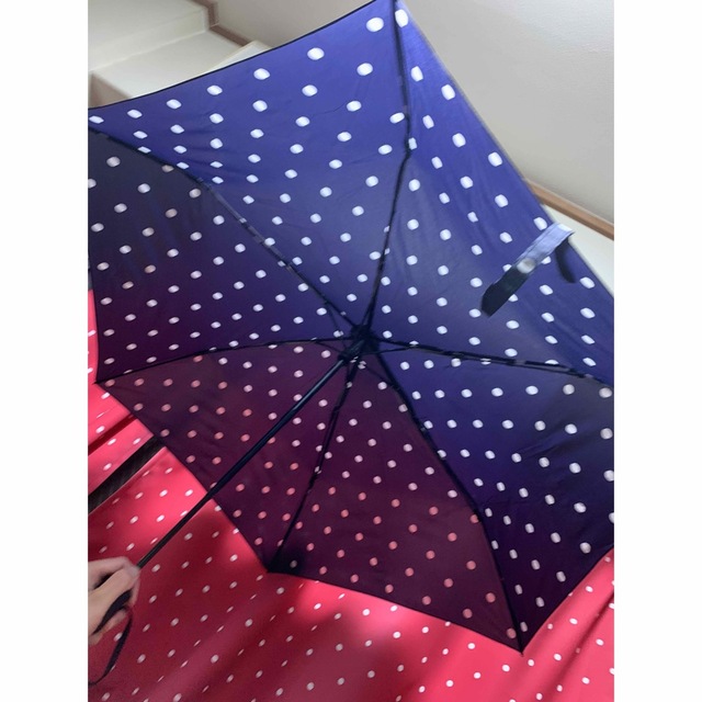 晴雨兼用折りたたみ傘 レディースのファッション小物(傘)の商品写真
