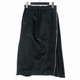 【未使用】sacai 22SS　MA1サイドジッププリーツスカート