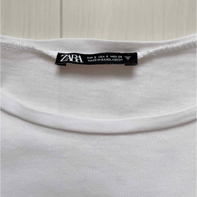 ZARA(ザラ)のZARA フリルスリーブTシャツ♡ レディースのトップス(Tシャツ(半袖/袖なし))の商品写真