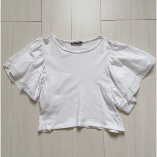 ザラ(ZARA)のZARA フリルスリーブTシャツ♡(Tシャツ(半袖/袖なし))