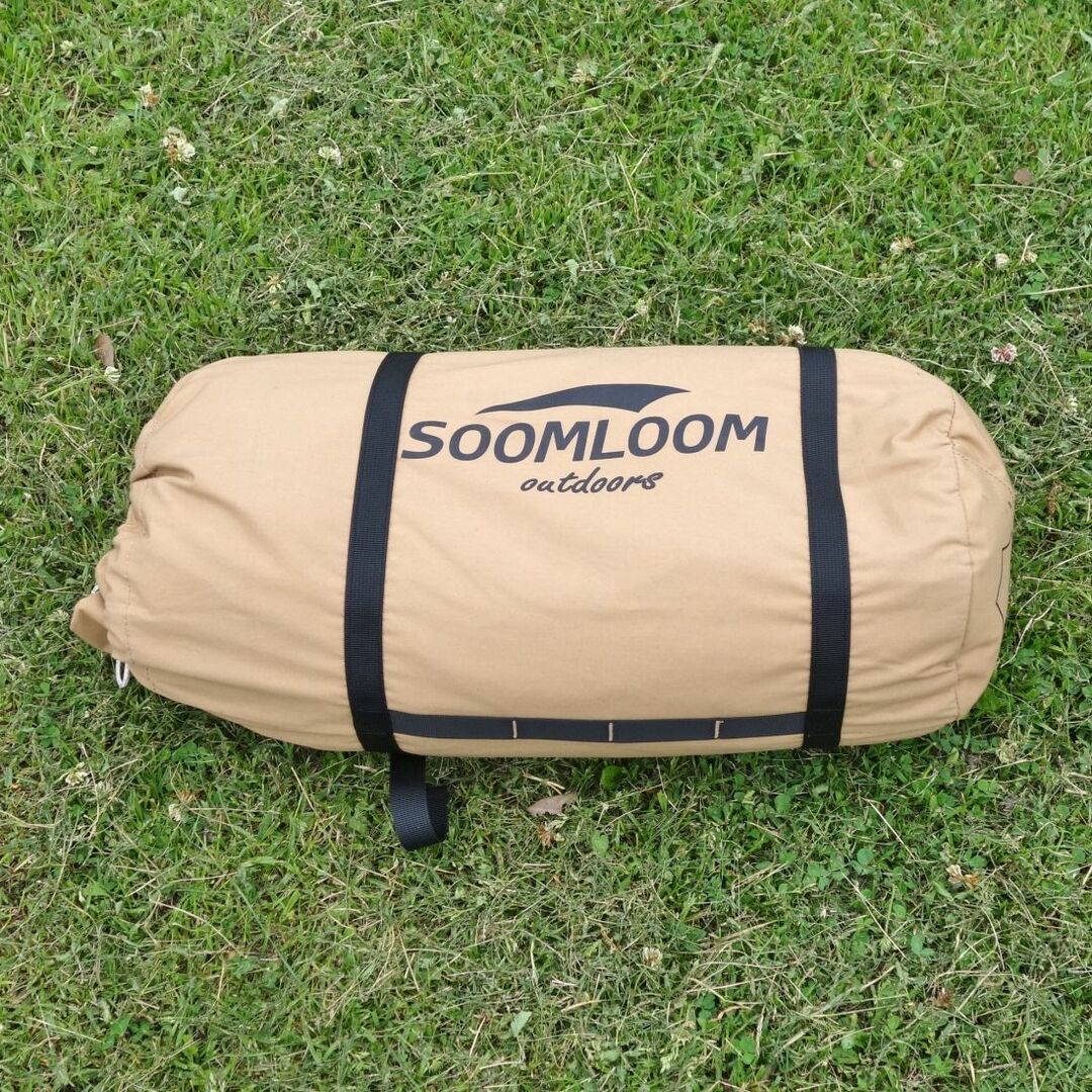 美品 スームルーム SOOM LOOM TCタープ ヘキサゴン 4.2×4.1 アルミポール A6061 セット ヘキサ タープ 日除け キャンプ アウトドア 4