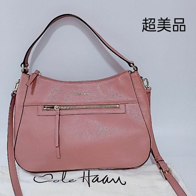 ✨美品✨ COLE HAAN 2way レザー ハンドバッグ ショルダー ピンク