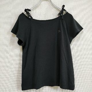 バーバリーブルーレーベル(BURBERRY BLUE LABEL)の◇BURBERRY BLUE LABEL◇肩リボン*半袖Ｔシャツ(Tシャツ(半袖/袖なし))