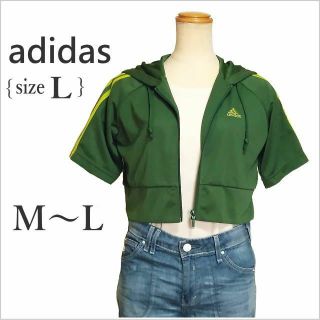 ✨日本未発売✨ adidas ショート丈 グリーン トップス 大きいサイズ