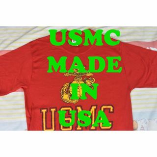 ミリタリー(MILITARY)のUSMC 90’ｓ ミリタリーTシャツ 12530c USA製 ビンテージ 00(Tシャツ/カットソー(半袖/袖なし))