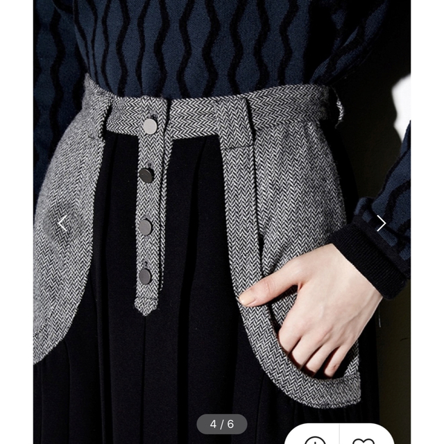 PAMEO POSE(パメオポーズ)の●最終価格●【パメオポーズ】YOKE SWITCHING LONG SKIRT レディースのスカート(ロングスカート)の商品写真