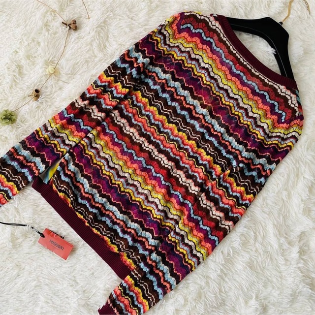 MISSONI - 未使用タグ付 最高級オレンジタグ 異素材 ミッソーニ マルチ