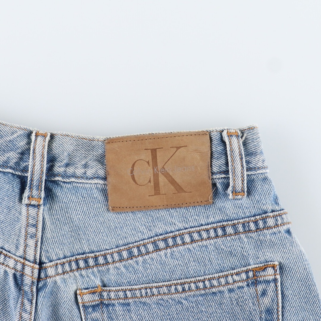 Calvin Klein(カルバンクライン)の古着 カルバンクライン Calvin klein デニムショーツ ショートパンツ USA製 レディースL(w28) /eaa341747 レディースのパンツ(ショートパンツ)の商品写真