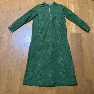 アメリヴィンテージ(Ameri VINTAGE)のGEOMETRIC FLOWER LACE DRESS(ロングワンピース/マキシワンピース)