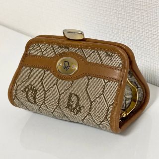 クリスチャンディオール(Christian Dior)のレア☆Dior クリスチャンディオール ハニカム 小銭入れ コインケース 茶色(コインケース)