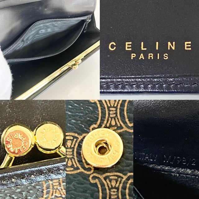 CELINE セリーヌ ヴィンテージ マカダム柄 ブラック 黒 長財布 極美品☆