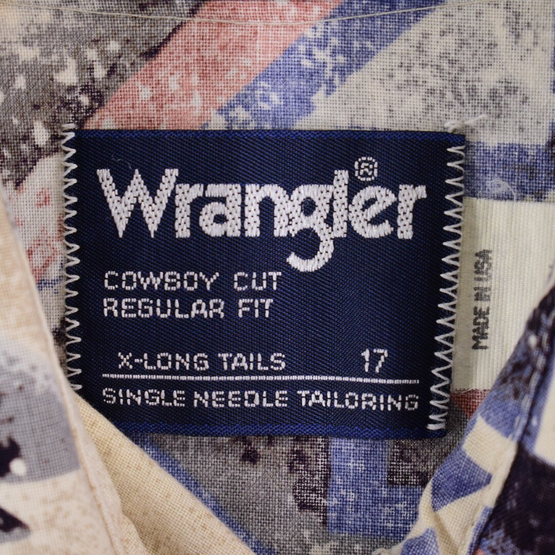 Wrangler(ラングラー)の古着 ラングラー Wrangler ボタンダウン 総柄 ハワイアンアロハシャツ USA製 メンズL /eaa338844 メンズのトップス(シャツ)の商品写真