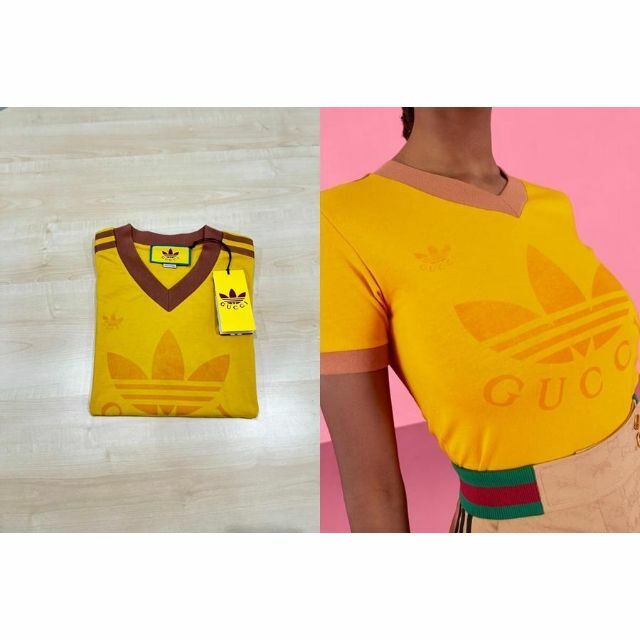 【日本産】 希少 wind 新品 SEAL限定商品】 and サイズS sea!コラボTシャツ Tシャツ adidasxGucci アディダスグッチ T - blog.sssports.com