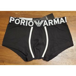 エンポリオアルマーニ(Emporio Armani)のエンポリオアルマーニ　新品　メンズ　ボクサーパンツ(ホワイト/ブラックS)(ボクサーパンツ)