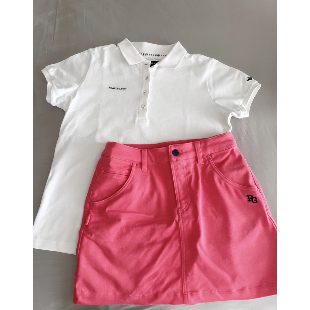 パーリーゲイツ シャツ&スカートの上下セットゴルフウェア - ウエア