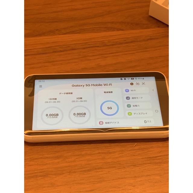 Galaxy   Galaxy 5G Mobile Wi Fi SCRSWU ホワイトの通販 by おなか