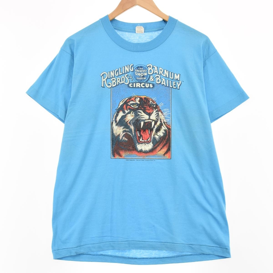 80年代 スクリーンスターズ SCREEN STARS 犬柄 ネコ柄 両面プリント アニマルTシャツ USA製 メンズS ヴィンテージ /eaa272179