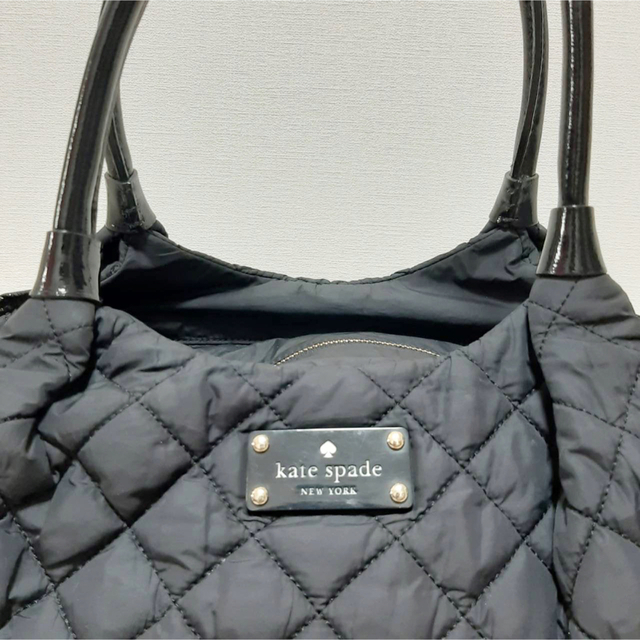 kate spade キルティング　トートバッグ　マザーズバッグ　黒 4