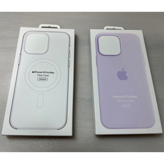 Apple - iPhone14 Pro Max 純正クリアケース、純正シリコンケース