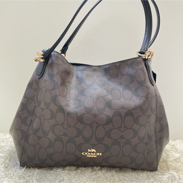 【美品】コーチ　coach ショルダーバッグ　ハリー　黒　茶　F80298