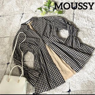 マウジー(moussy)の【美品】MOUSSY マウジー　チェックワンピース　CANDY MINI ドレス(ひざ丈ワンピース)