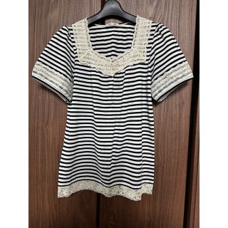 アクシーズファム(axes femme)のaxes femme アクシーズファム　Tシャツ　M 新品　ボーダー(Tシャツ(半袖/袖なし))