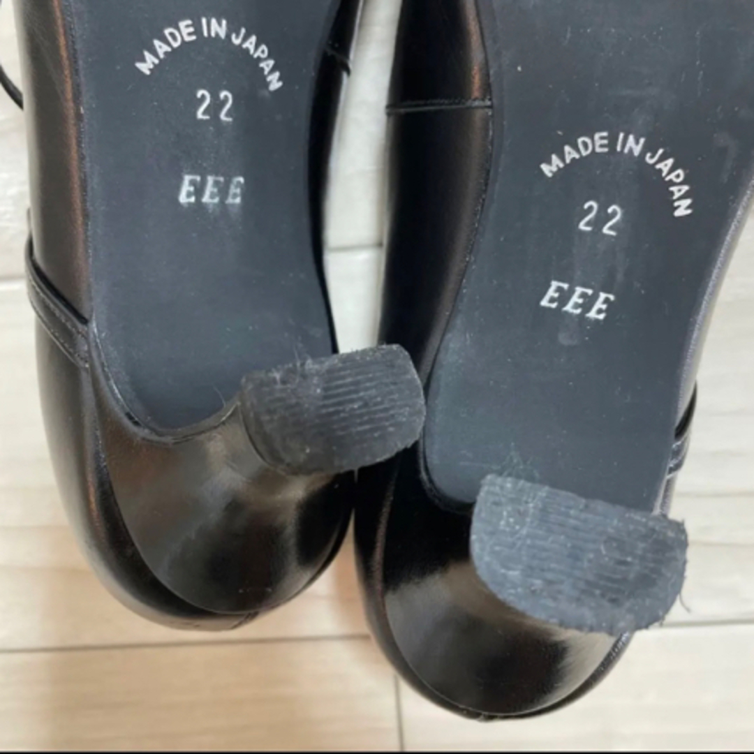黒パンプス　就活　冠婚葬祭　サイズ22   レディースの靴/シューズ(ハイヒール/パンプス)の商品写真