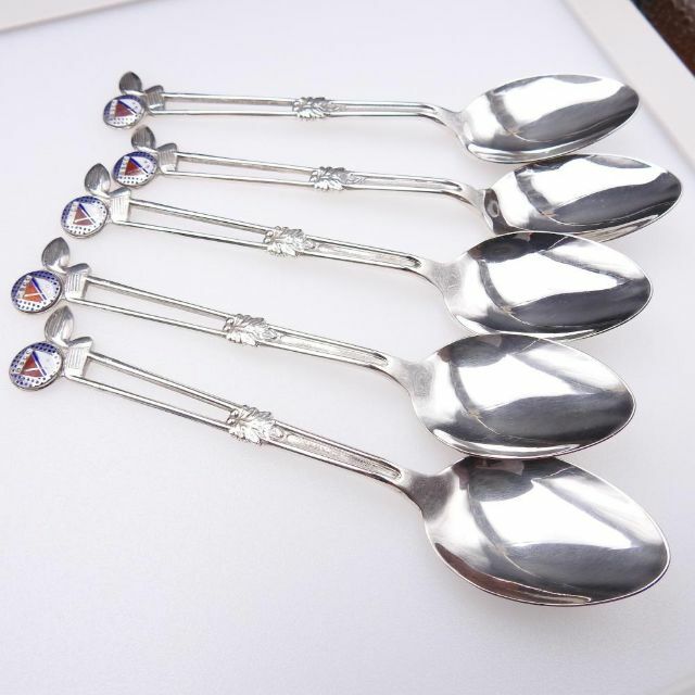 希少品】ゴルフスプーン 銀 SILVER刻 カラトリー 5本セット 75.5g ...