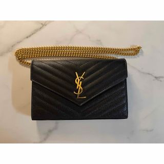 サンローラン(Saint Laurent)のサンローラン☆Saint Laurent☆チェーンウォレット☆美品(ショルダーバッグ)