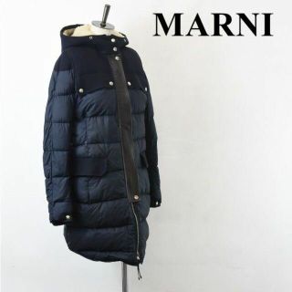 よろしくお願いします★新品★マルニ MARNI ダウンコート50 ブラックレッドリップストップ