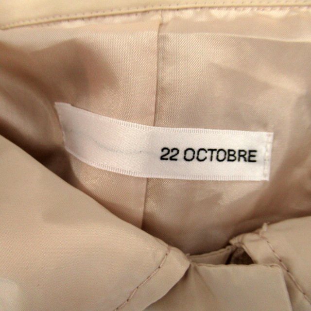 22 OCTOBRE(ヴァンドゥーオクトーブル)の22オクトーブル ステンカラーコート スプリング ショート丈 ロング丈 40 レディースのジャケット/アウター(その他)の商品写真