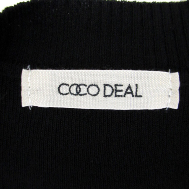 COCO DEAL(ココディール)のココディール COCO DEAL ニット カットソー スリット 2 黒 レディースのトップス(ニット/セーター)の商品写真