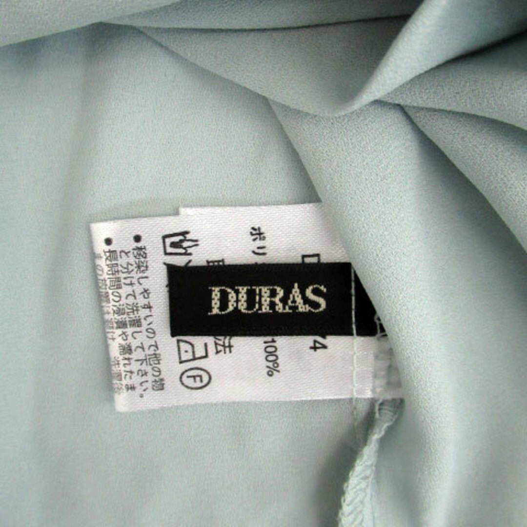 DURAS(デュラス)のデュラス DURAS シャツ ブラウス 長袖 無地 ブルー 青 /SM14 レディースのトップス(シャツ/ブラウス(長袖/七分))の商品写真