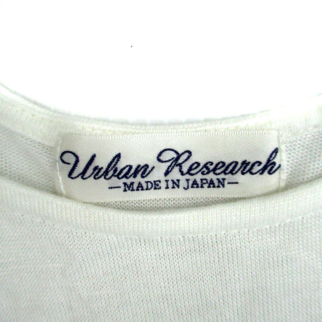 URBAN RESEARCH(アーバンリサーチ)のアーバンリサーチ カットソー五分袖 切替 シースルー レイヤード風 F 白 レディースのトップス(その他)の商品写真