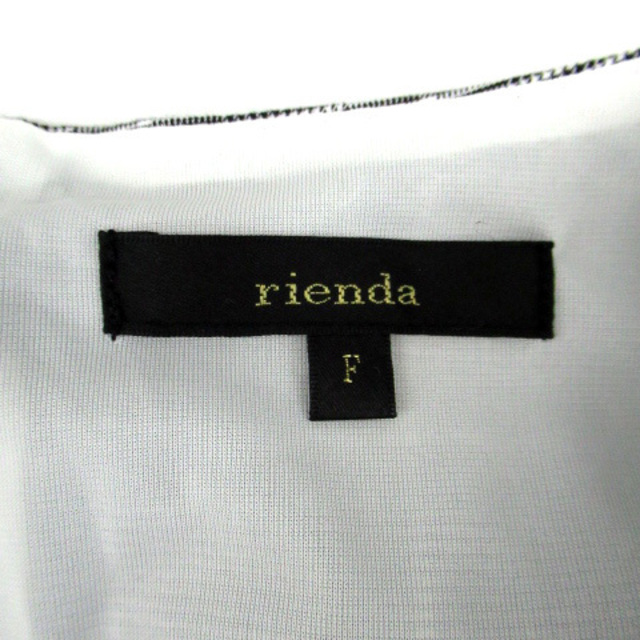 rienda(リエンダ)のリエンダ rienda シャツ ブラウス オープンショルダー グレンチェック柄 レディースのトップス(シャツ/ブラウス(長袖/七分))の商品写真
