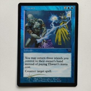 マジックザギャザリング(マジック：ザ・ギャザリング)のMTG【Foil】《妨害/Thwart》[MMQ] 　英語版 1枚(シングルカード)