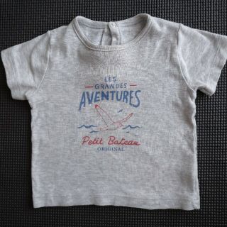 プチバトー(PETIT BATEAU)のプチバトー　Tシャツ　80  美品(Ｔシャツ)