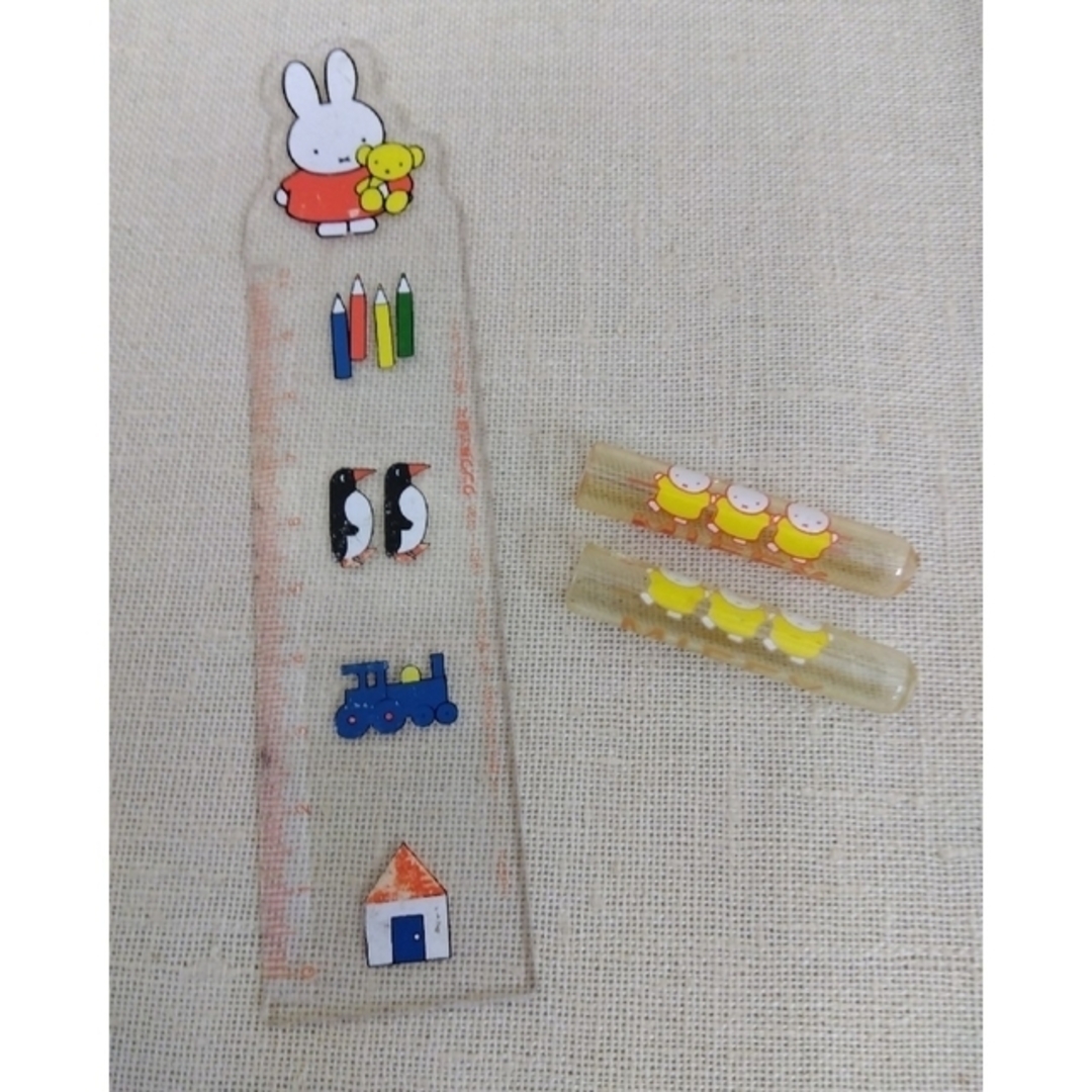 KUTSUWA(クツワ)のMiffy ものさし　鉛筆キャップ エンタメ/ホビーのおもちゃ/ぬいぐるみ(キャラクターグッズ)の商品写真