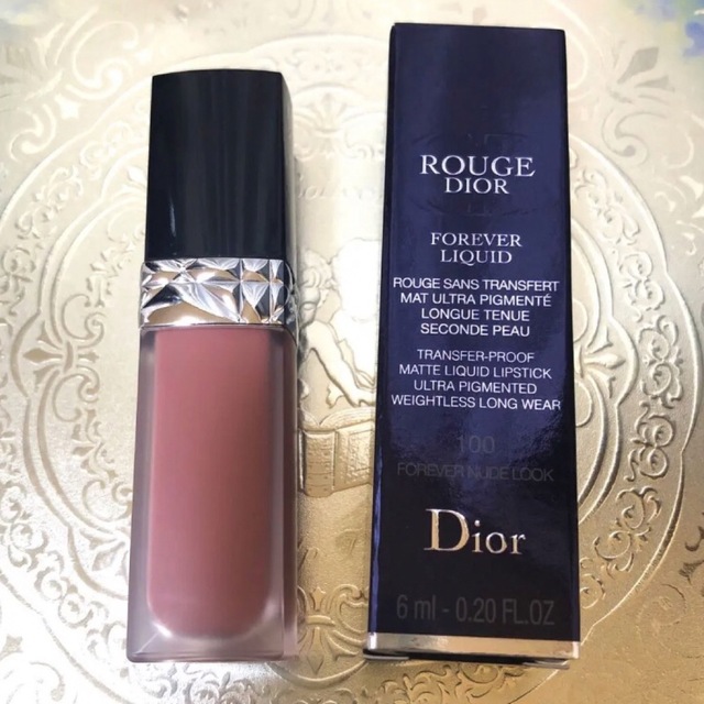 Dior(ディオール)のDior ルージュディオールフォーエヴァーリキッド 100 期間限定価格!! コスメ/美容のベースメイク/化粧品(口紅)の商品写真